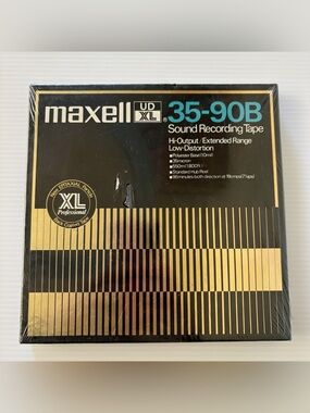 Maxell UD XL 35-90B Sound Recording Tape Blank Reel-to-Reel Media New Sealed